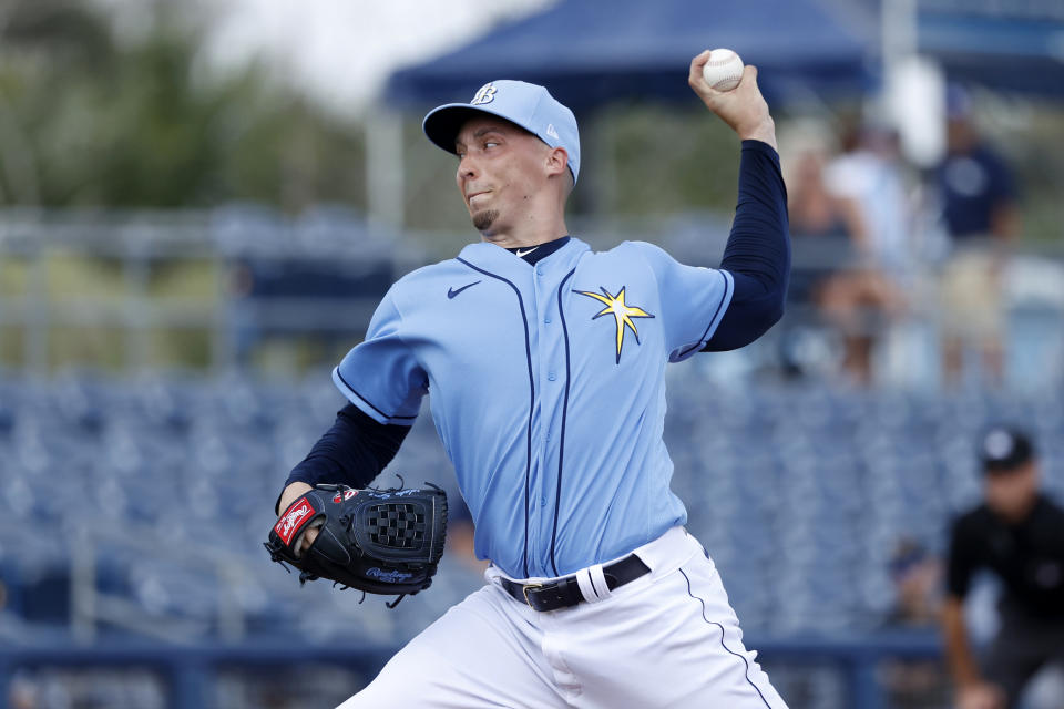 Blake Snell, back when he was still pitching. (Joe Robbins/Getty Images)