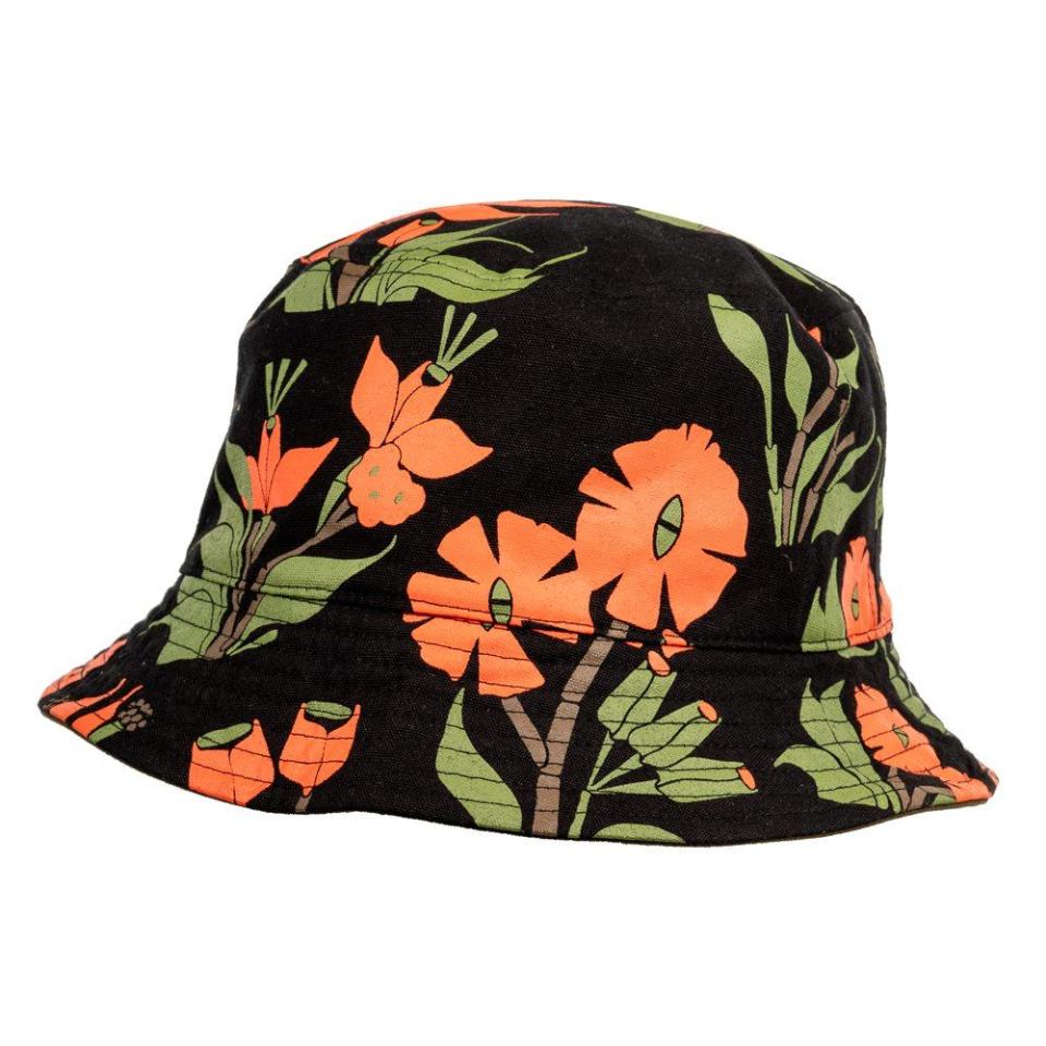 Orchid Floral Reversible Bucket Hat