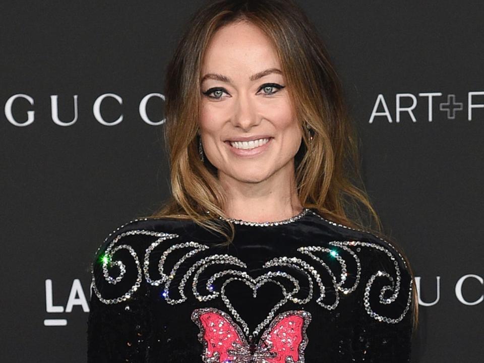 Olivia Wilde arrives at the LACMA Art + Film Gala on Saturday, Nov. 6, 2021, at the Los Angeles County Museum of Art in Los Angeles.