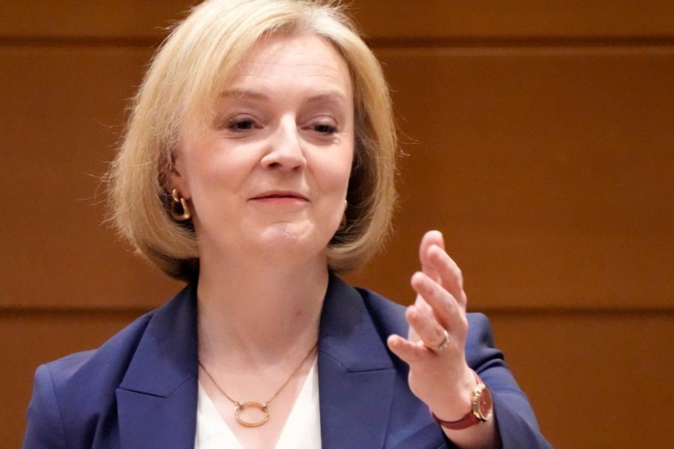 Liz Truss became the UK’s third female prime minister during her short time as leader in 2022 (AP)