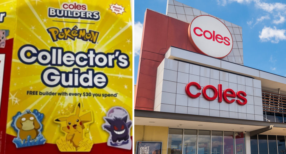 Coles is launching a set of 35 Pokémon collectables. 