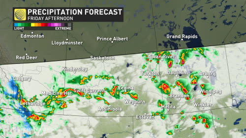 Baron - Friday precip Prairies