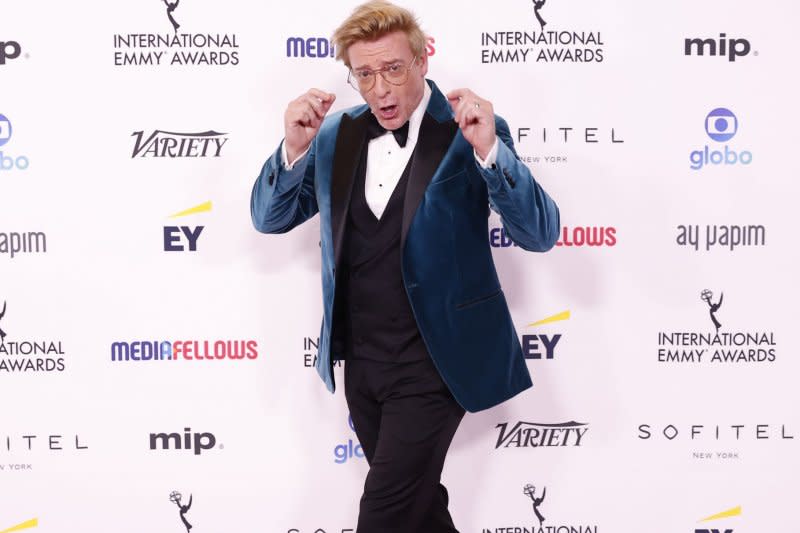 Rhys Darby arrives on the red carpet at the International Emmy Awards at New York Hilton Midtown in 2023. File Photo by John Angelillo/UPI