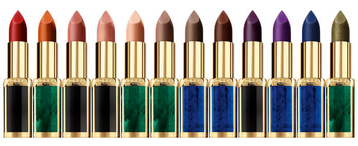 See all of the shades that will be available in the L’Oréal Paris x Balmain Paris Capsule Lipstick Collection here.