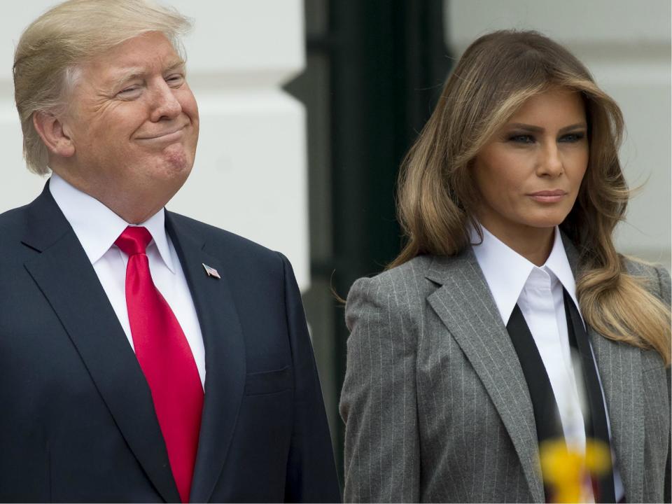 Melania Trump has made cyberbullying one of her main causes as First Lady while US President Donald Trump continues to berate people via Twitter: SAUL LOEB/AFP/Getty Images