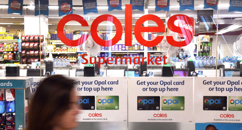 Coles, pictured is a stock image of a store front, has been pressured to do the same to its milk prices.