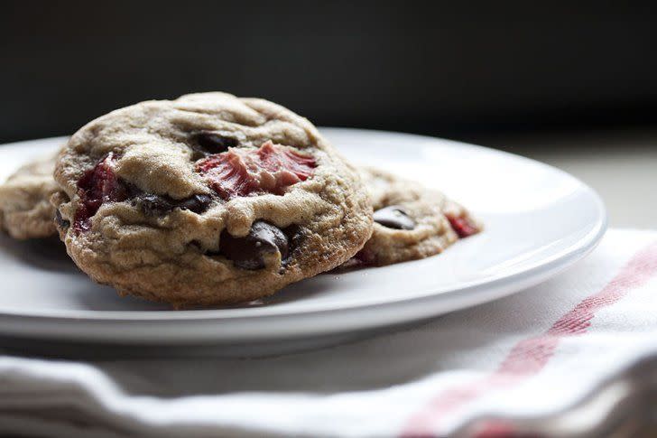Chocolate-Covered Strawberry Chip Cookies