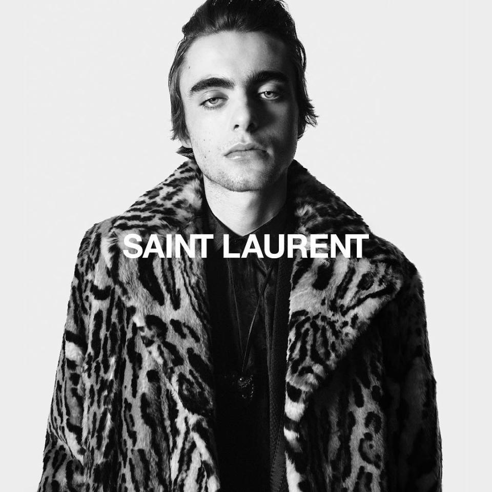 <p>Depuis peu, Lennon Gallagher, fils du célèbre Liam, leader d’Oasis, est la nouvelle égérie Yves Saint Laurent. Crédit photo : Instagram ysl </p>