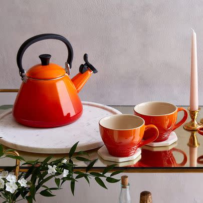 If you’ve had your sights set on some Le Creuset kitchenware, now’s your time to save 34% on this stove top whistle kettle