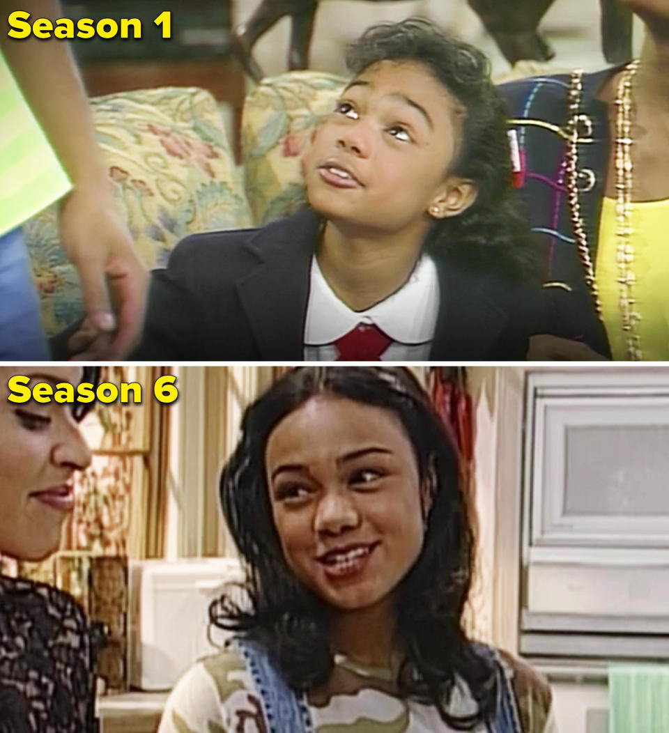 Ashley in Season 1 vs. Season 6 of Fresh Prince of Bel-Air