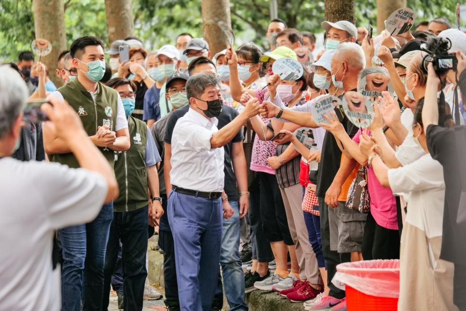 民進黨台北市長候選人陳時中、台北市議員候選人 陳聖文