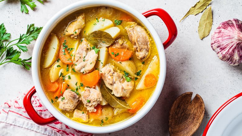 stew with fresh herbs