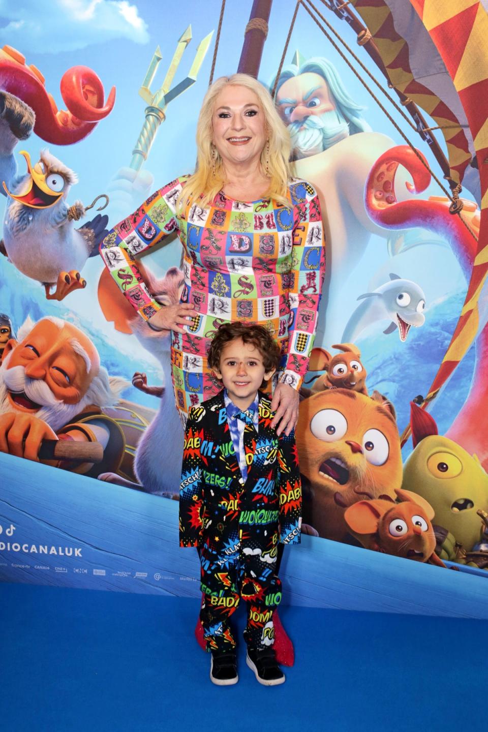 Vanessa Feltz and grandson attend a Gala Screening of “Epic Tails” at Vue Leicester Square (Dave Benett)