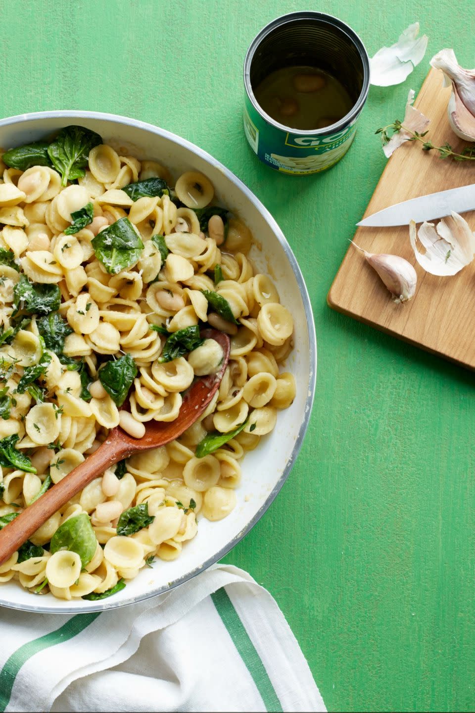 Orecchiette with White Beans and Spinach