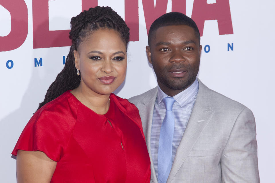 Ava DuVernay and David Oyelowo attend the "Selma" premiere at the Ziegfeld Theater in New York City. �� LAN (Photo by Lars Niki/Corbis via Getty Images)