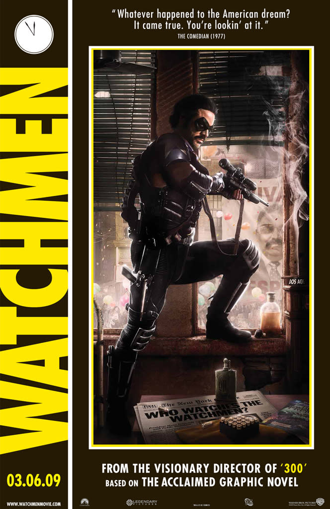 Watchmen Production Stills Poster Warner Bros. 2009