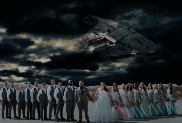 star wars wedding dress