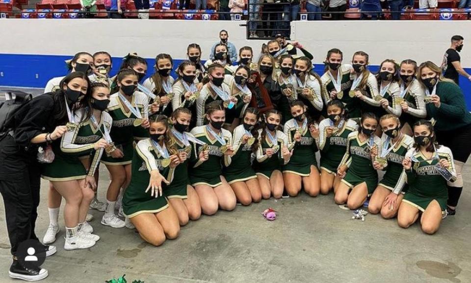 LaSalle cheerleading won state.