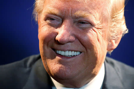 Republican presidential nominee Donald Trump speaks to North Carolina Faith and Community leaders at a campaign event in Charlotte, North Carolina, U.S., October 26 2016. REUTERS/Carlo Allegri