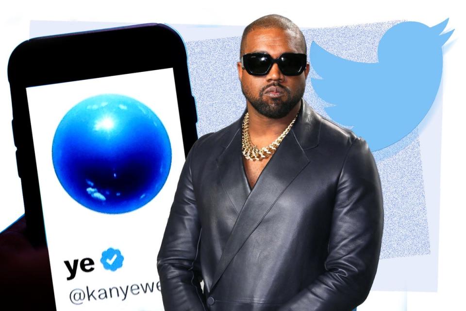 Musk had controversially unblocked Kanye West’s Twitter account last month before recently suspending him for anti-semitic tweets (ES Composite)