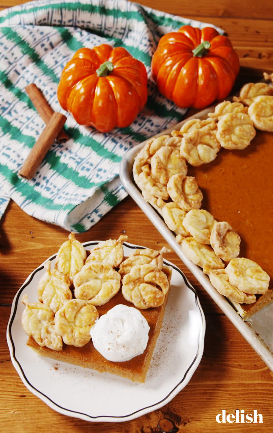 Sheet Pan Pumpkin Pie