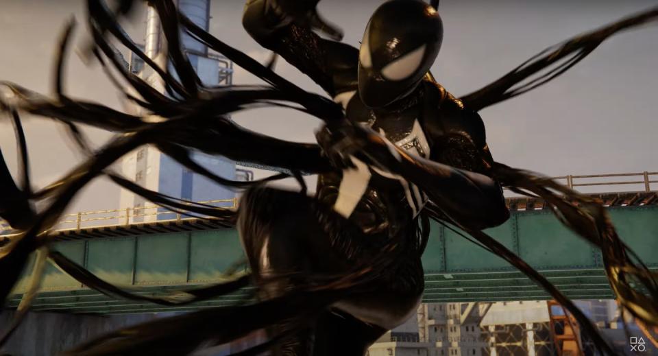 marvel's spiderman 2 symbiote suit tentacles