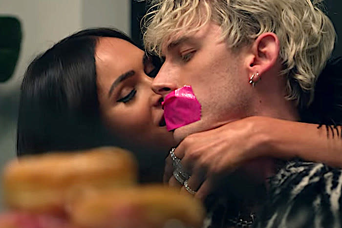 Megan Fox and Machine Gun Kelly steam up the screen in "Bloody Valentine" (Photo: YouTube)