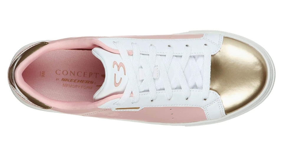 Next Big Shine Lace-up Fashion Sneaker in Pink Multi. (Photo: Amazon)