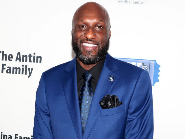 <p>Tiffany Rose/Getty</p> Lamar Odom in 2023