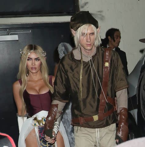 <p>jfizzy/Star Max/GC Image</p> Megan Fox and Machine Gun Kelly on Oct. 31, 2022