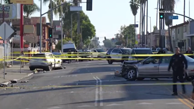 2 cars racing in Fresno crash into another car, children hospitalized,  police say