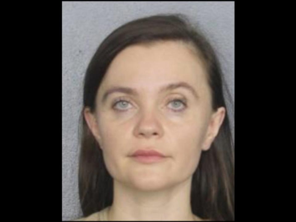 Anastasiya Motalava, 34, was accused of leaving her four-year-old daughter in a hot car in Hollywood, Florida, on July 15 while she shopped at Walmart (Hollywood Police Department)