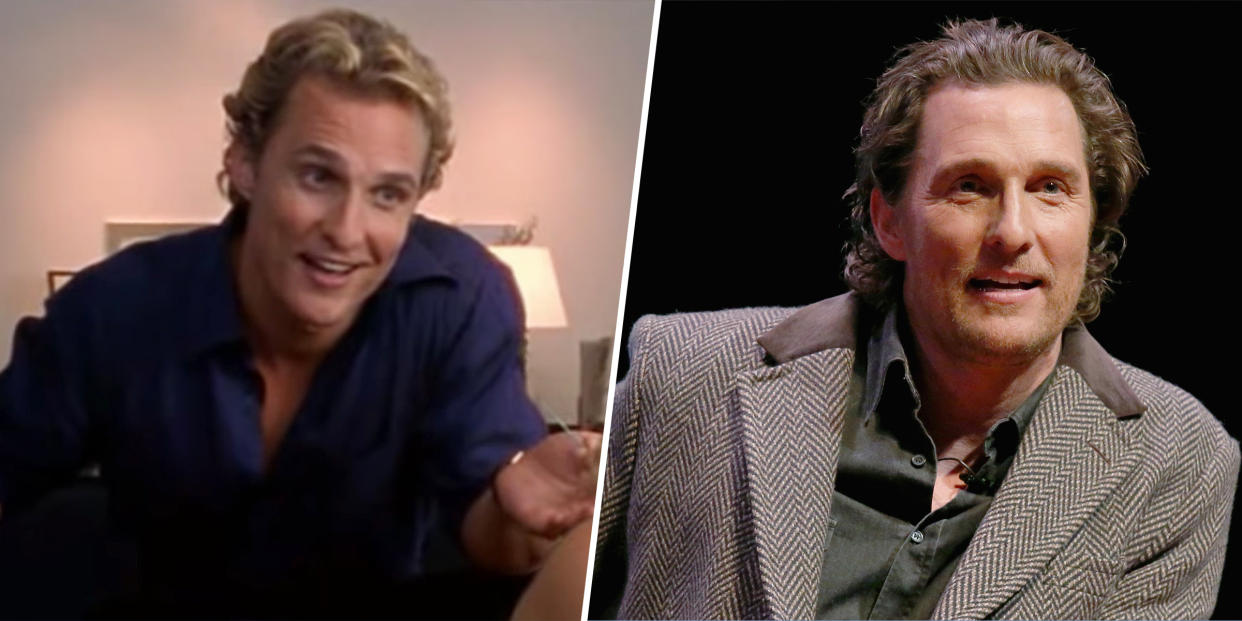 Matthew McConaughey played himself on the show. (YouTube / Getty Images)