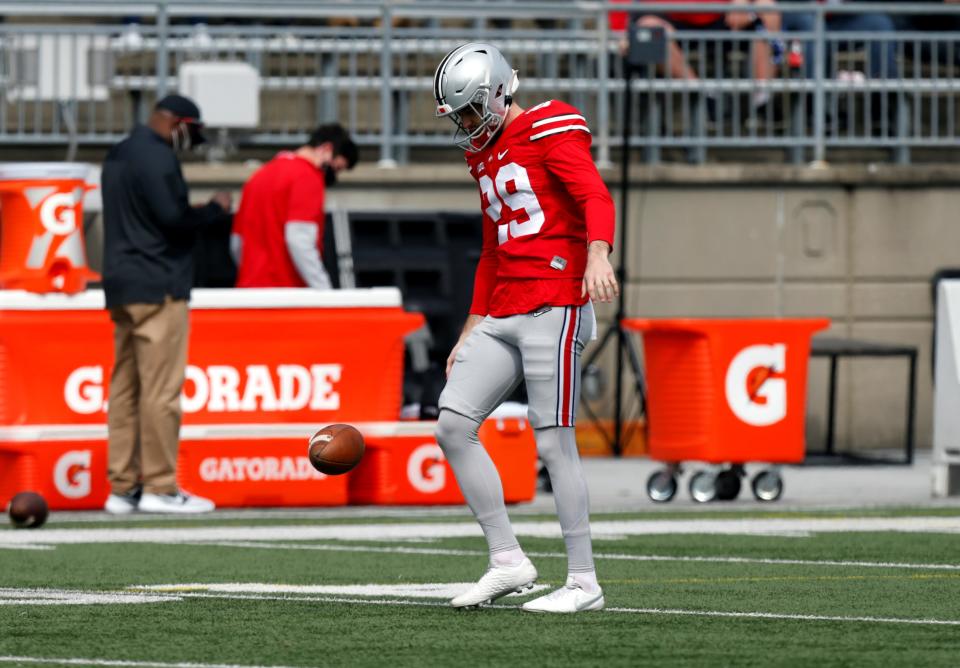 Ohio State Punter Jesse Mirco sheds black stripe - Buckeyes Wire