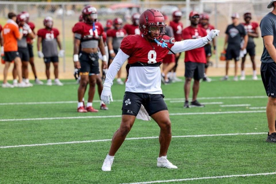 New Mexico State defensive back Andre Seldon is in his second year with the Aggies after transferring from Michigan.