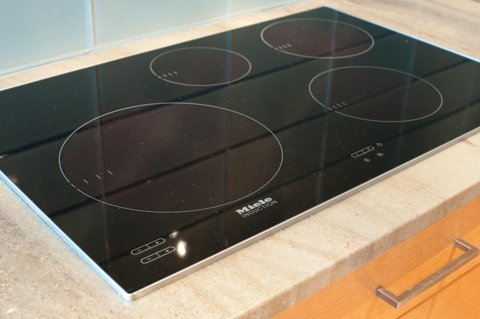 An induction cooktop.