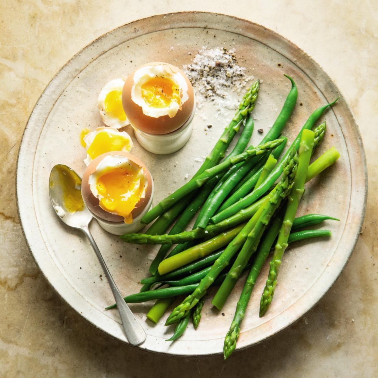 A typical breakfast on phase two of the HBD diet is two eggs with 100g of vegetables