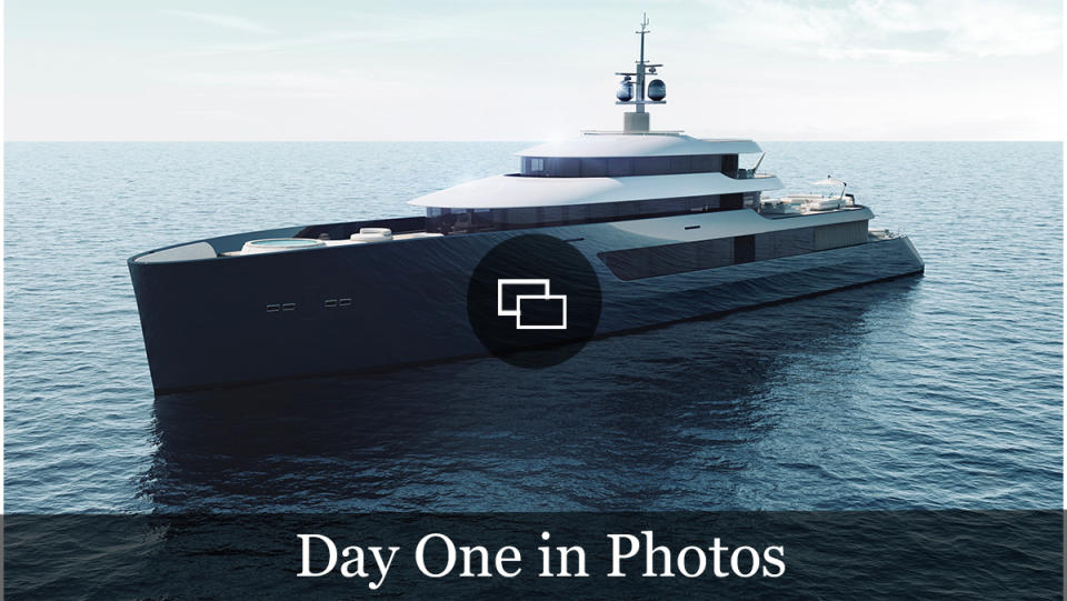 Superyacht opening day concept