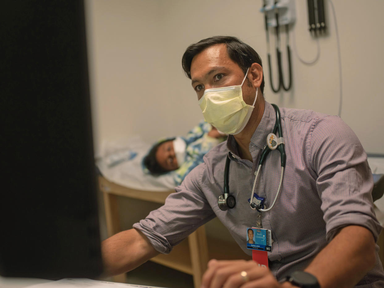 Dr. Sydney Leibel at Rady Children's Hospital in San Diego. (Alan Nakkash for NBC News)