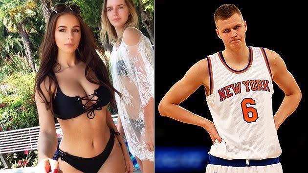 Nikic (left) and Porzingis (right) aren't meat to be. Pic: Instagram