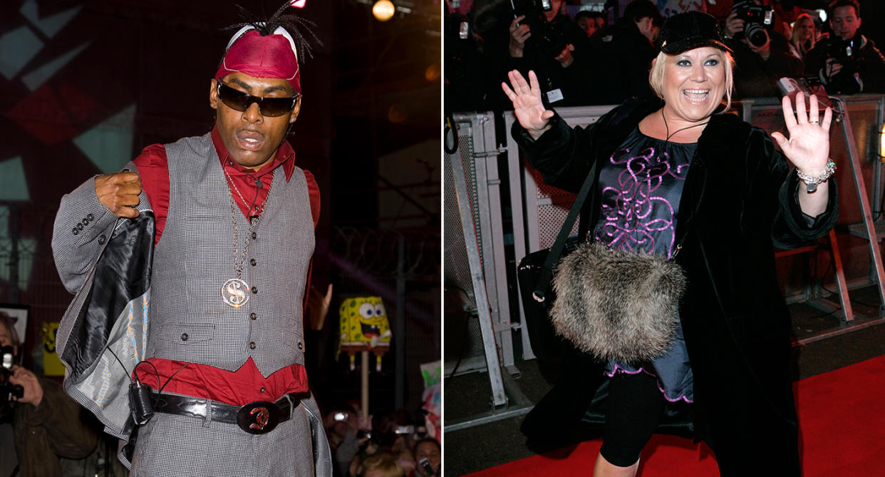 Coolio and Tina Malone fell out on Celebrity Big Brother. (Getty)