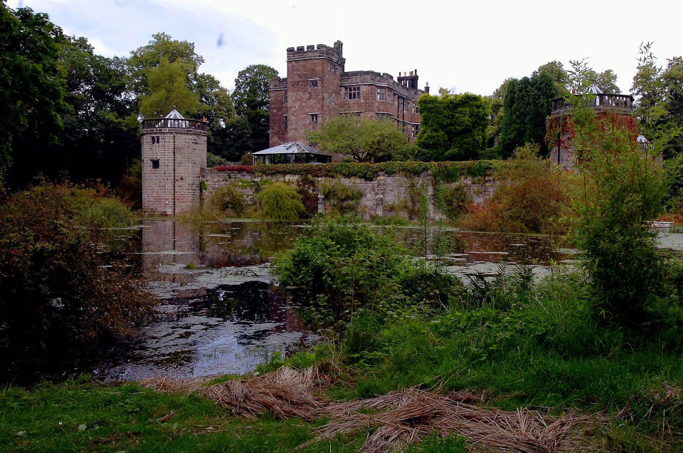 The castle is one of the last in England with a moat (SWNS.com)
