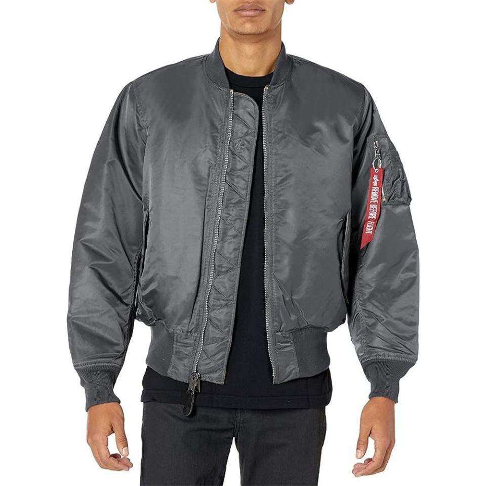 <p><a href="https://www.amazon.com/Alpha-Industries-Flight-Jacket-Black/dp/B0056QPLTI?tag=syn-yahoo-20&ascsubtag=%5Bartid%7C10054.g.37601145%5Bsrc%7Cyahoo-us" rel="nofollow noopener" target="_blank" data-ylk="slk:Shop Now;elm:context_link;itc:0;sec:content-canvas" class="link ">Shop Now</a></p><p>MA-1 Bomber Flight Jacket</p><p>amazon.com</p><p>$200.00</p><span class="copyright">Alpha Industries</span>