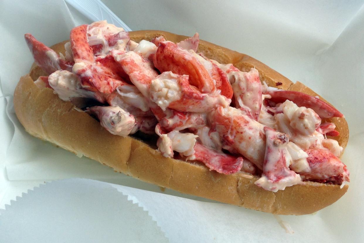 Lobster Rolls in Fryeburg Fair, Maine