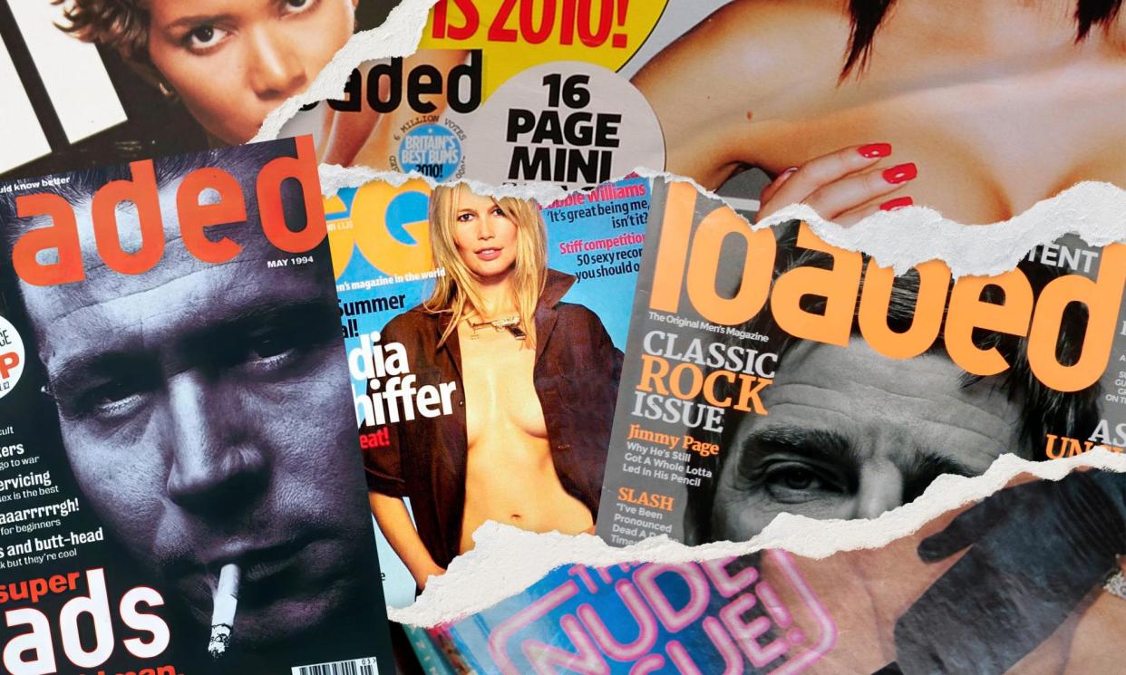 <span>Loaded and other publications of its ilk were part of a 1990s lads’ mag boom, but by the 2010s many were no longer in print. </span><span>Composite: Alamy, PA</span>