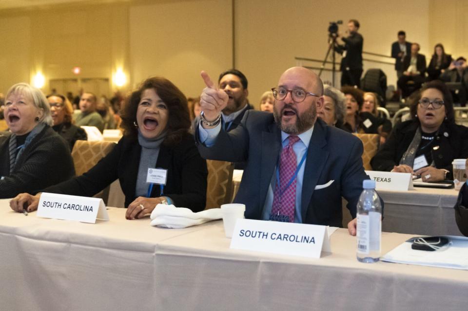 South Carolina committee members vote.