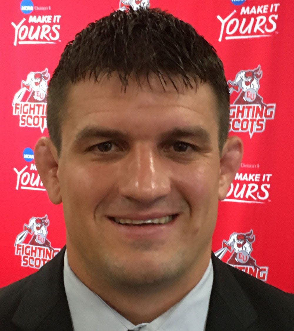 Edinboro University wrestling coach Matt Hill