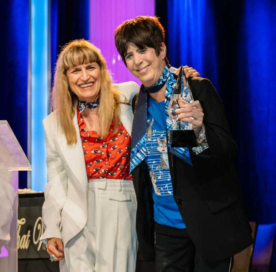 Catherine Hardwicke and Diane Warren at Last Chance for Animals Gala on Oct. 14 in Beverly Hills.