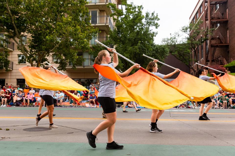 The Castle Valley marching band performs at the annual Days of ’47 Parade in Salt Lake City on Monday, July 24, 2023. | Megan Nielsen, Deseret News