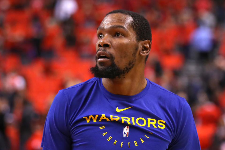 Kevin Durant wanted his exit to the Nets to sting the Warriors a little more. (Getty Images)